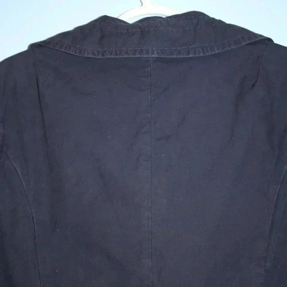 J. Crew Button Front Jacket Navy Blue Size 10 VINTAGE Women's - Picture 14 of 16